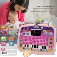 Tablet Interactive Electronic Learning Pad Toy With LED Screen,  Alphabet Numbers Word Music Math For Boys&Girls Christmas Gift 2