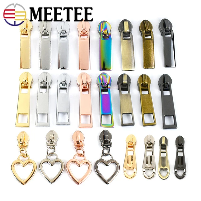 10/20Pcs 5# Decorative Zipper Pulls Charms for Metal Nylon Resin