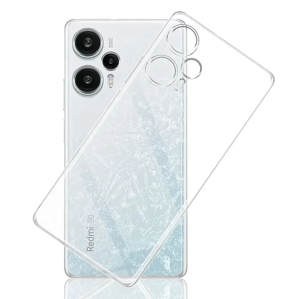 Custodia Silicone TPU Trasparente Per Xiaomi Poco F5, Sottile E Morbida, Anti-Graffio, A2 - 2