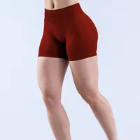 Yoga Shorts for Women, Seamless High Waisted Quick Dry High Stretch Butt Lifting Color Block Shorts for Gym Fitness Running - Image 2