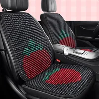 Summer Cool Breathable Wooden Bead Seats Cover Four Seasons Universal SUV Car Seat Cover Cool Wooden Beads Car Seat Protection 3