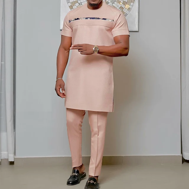 Olamide 2-piece  Short Sleeve Dashiki for Men