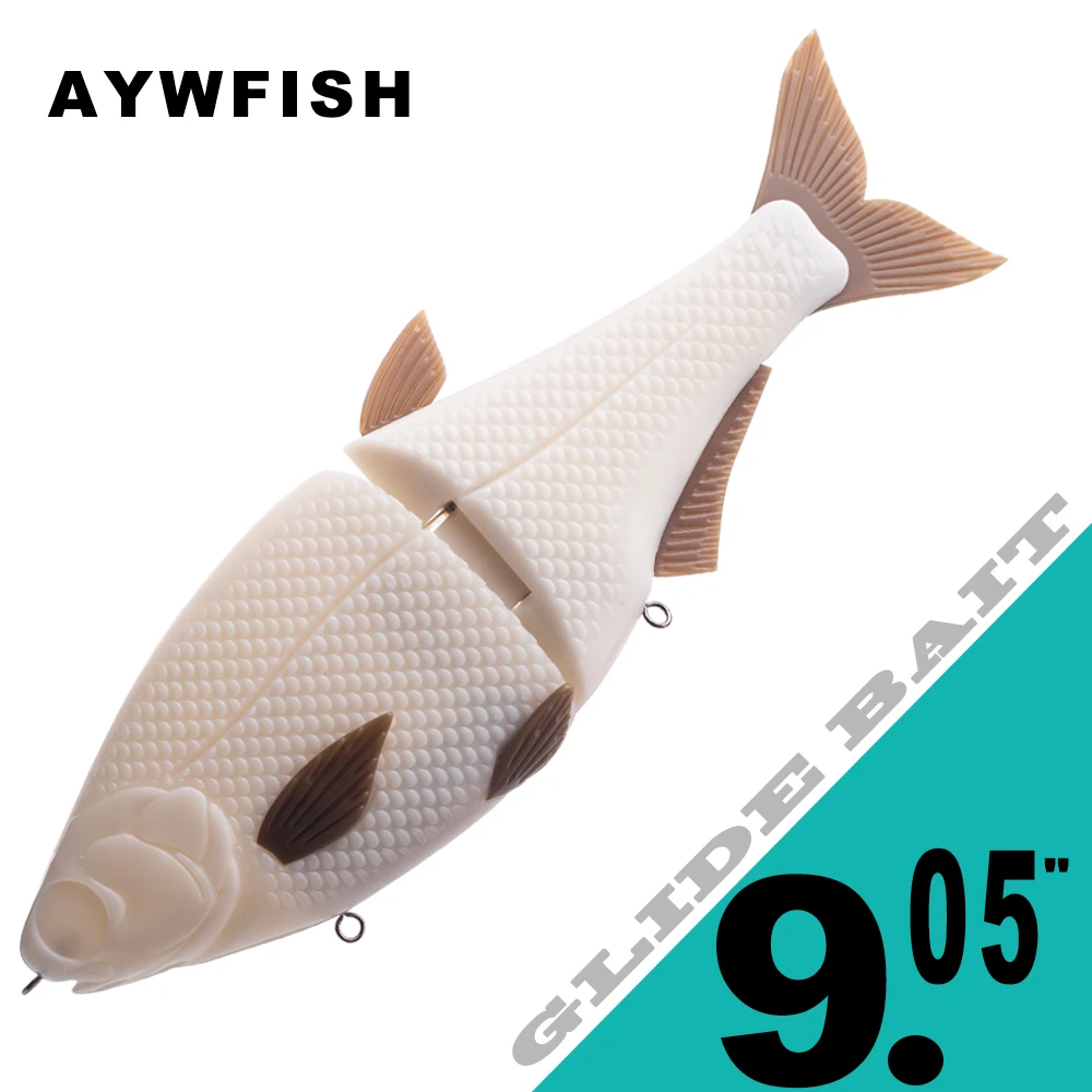 

AYWFISH Неокрашенная скользящая приманка 23 см, 133 г, односоставная плавающая приманка, Тонущая искусственная рыболовная приманка, заготовки