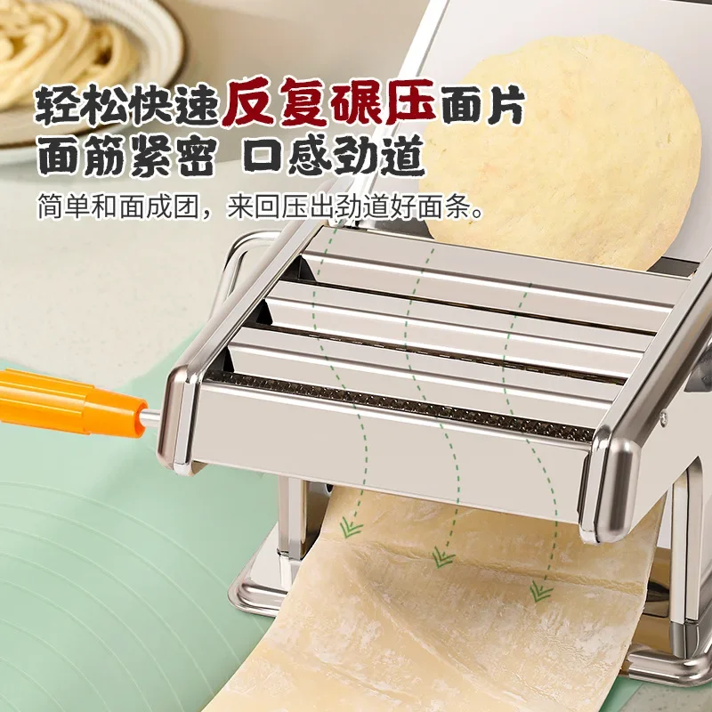 Three-knife Type Household Noodle Machine Small Multi-functional Press Manual Rolling Mechanism Dumpling Wonton Skin