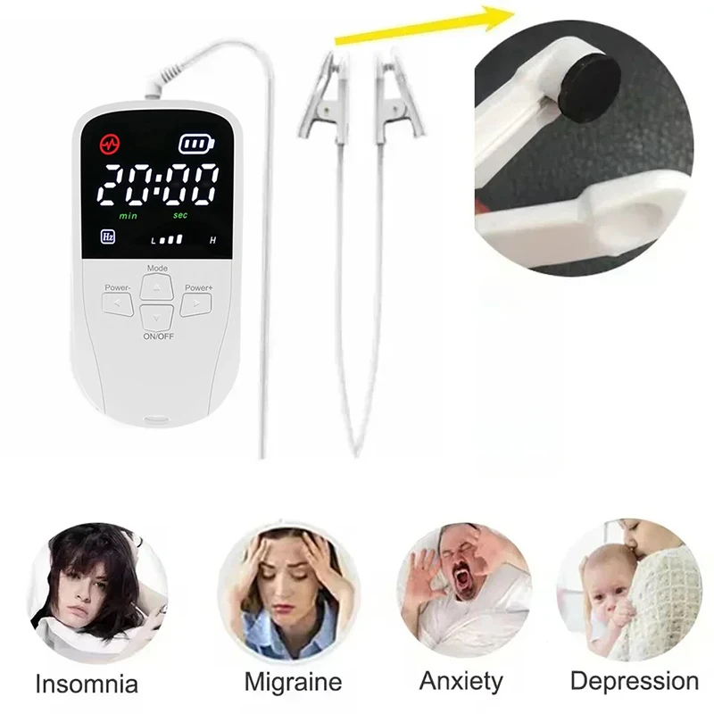 Alpha Stim Sleep Helper Sleep Aid Device CES Insomna Stimulation Therapy Anxiety Depression Fast Sleep Instrument