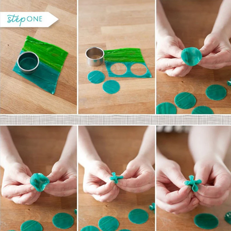 Stainless Steel Round Polymer Clay Cutter Molds Pottery Ceramic Cutting Mould Diy Tools 5Pcs/Set