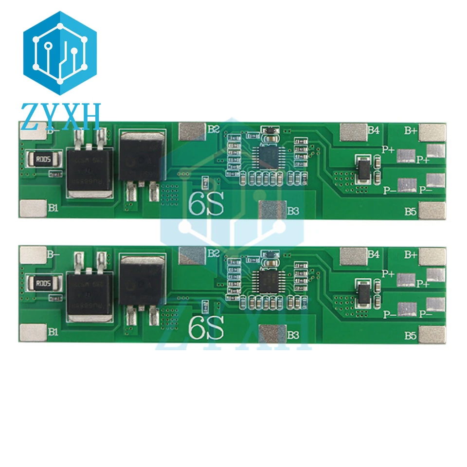 BMS 6S 8A 22.2V 25.2V 18650 Li-ion Battery Packs Charge Board Short ...