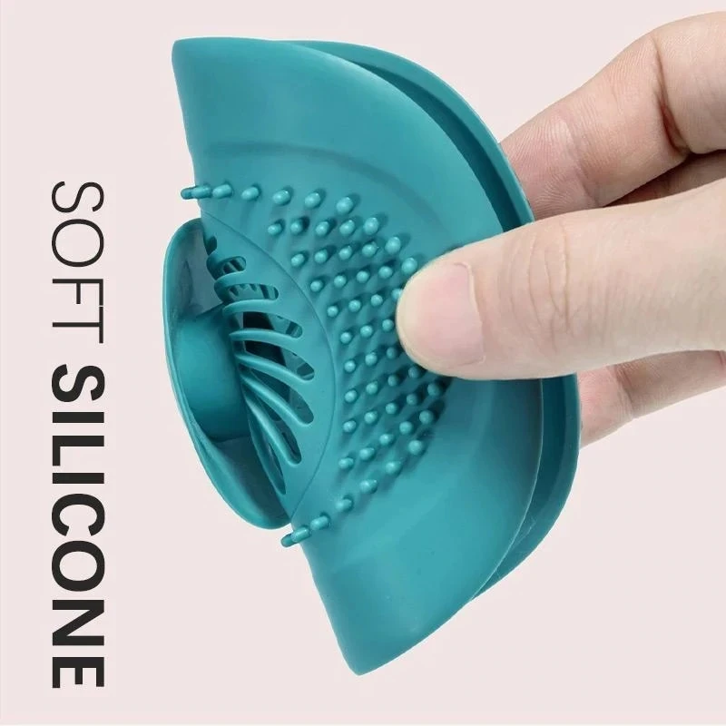 Rubber Sink Drain Strainer Hair Catcher for Bathroom Washbasin