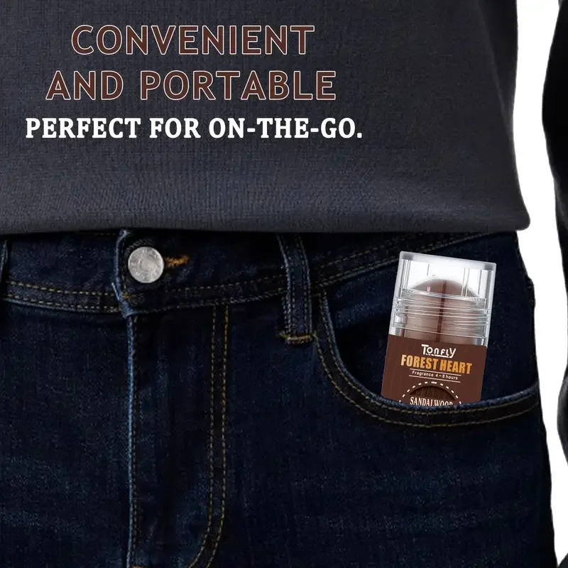 عصا عطر صلبة من خشب الصندل للرجال خالية من الكحول،...