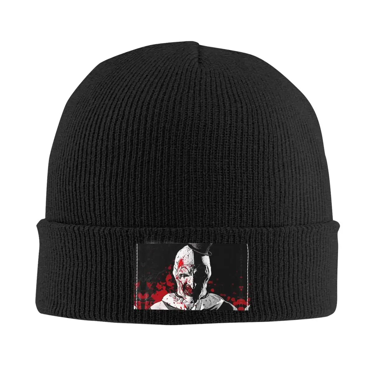 

Terrifier Movie Skullies Beanies Caps Unisex Winter Warm Knitting Hat Adult Horror Halloween Clown Bonnet Hats Outdoor Ski Cap