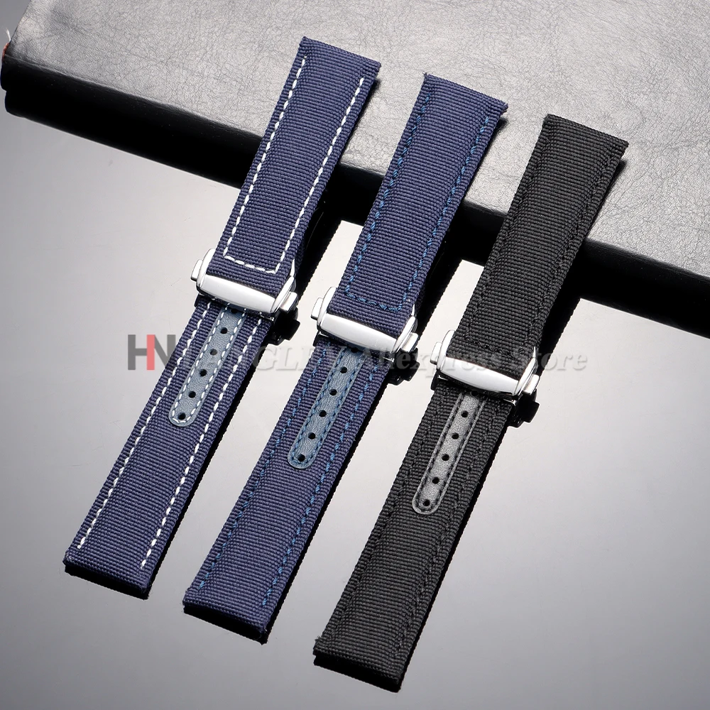 Für Omega Seamaster 300 Uhrenarmband für Speedmaster AT150 Canvas Nylon Armband 20 mm 22 mm Faltschließe Herren Sportarmbänder – Detail 13