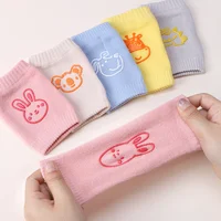 Baby Knee Pads for Girls Boys Summer Solid Color Anti Slip Kid Crawling Safety Floor Sock Leg Knee Protector Accesorios Bebe 2