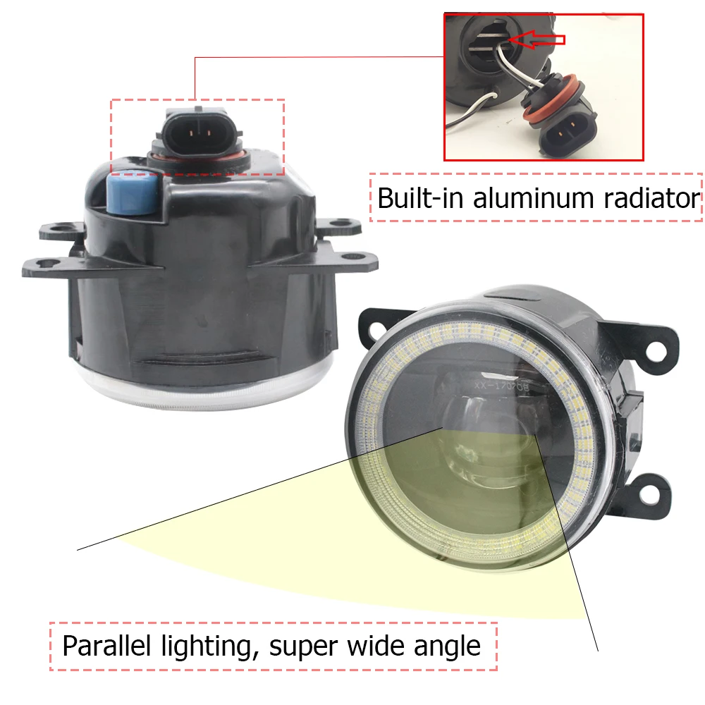 LED Angel Eye DRL Optional Fog Lampshade for Iveco Daily VI 2014 2015 2016 2017 2018 Cut-Line Lens LED Fog Lights Upgrade detail image 3