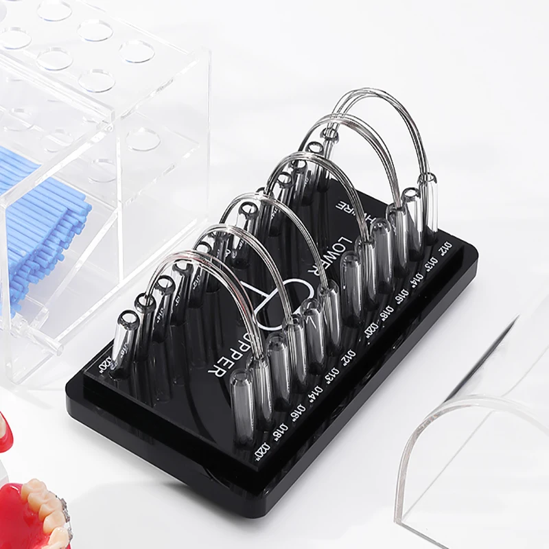 Square Wire Round Wire Sorting Frame Pre-Formed Bow Placement Box Orthodontic Nickel-Titanium Bow Box Storage Dust orthodontic bow box