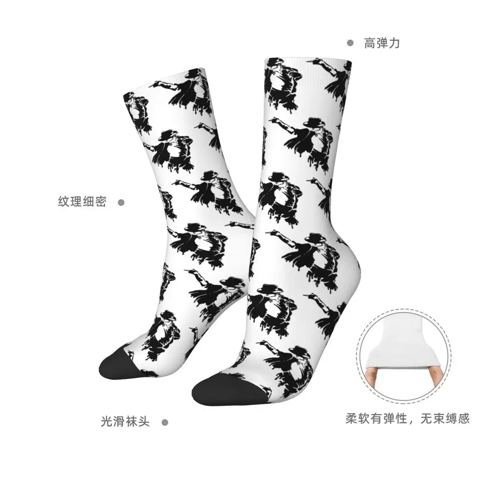 Michael 1984 Grammys Jackson Pop Art Portrait Socks Harajuku Stockings All Season Long Socks Accessories for Unisex Gifts