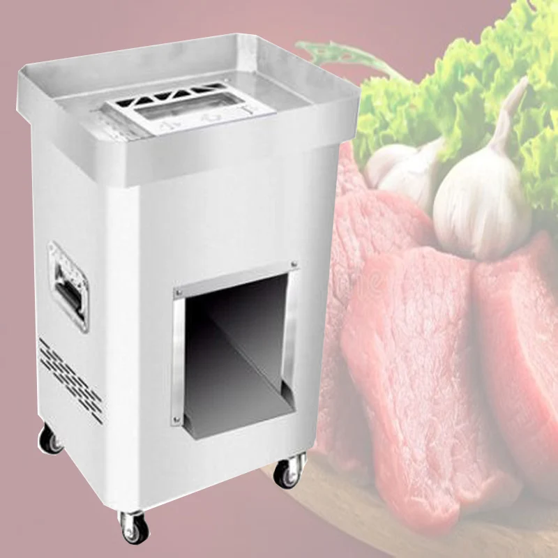 

Meat Slicer Manual Sliced Cutting Machine Automatic Delivery Frozen Beef Mutton Roll Cutter For Kitchen Commercial