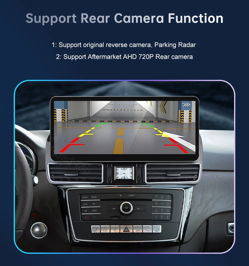 12,3'' Road Top Multimedia-Display für Benz NTG5.0 GLE GLS 2016-2018 Touchscreen Wireless Carplay Navigation Android Auto – Detail 17