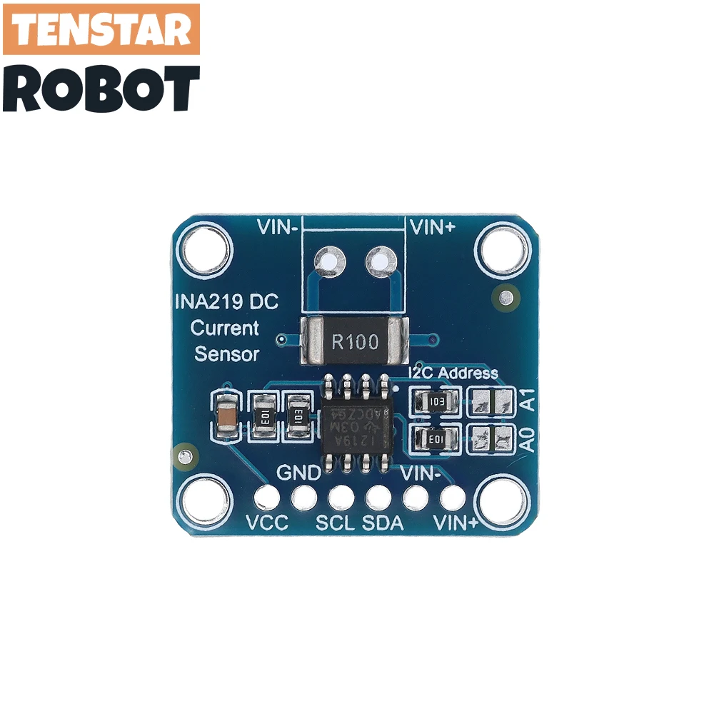 TENSTAR 3 Stück INA219 Modul Rot/Blau Board DIY 3V-5V IIC I2C MCU-219 Bidirektionales Stromnetzteil Überwachungssensormodul – Detail 2