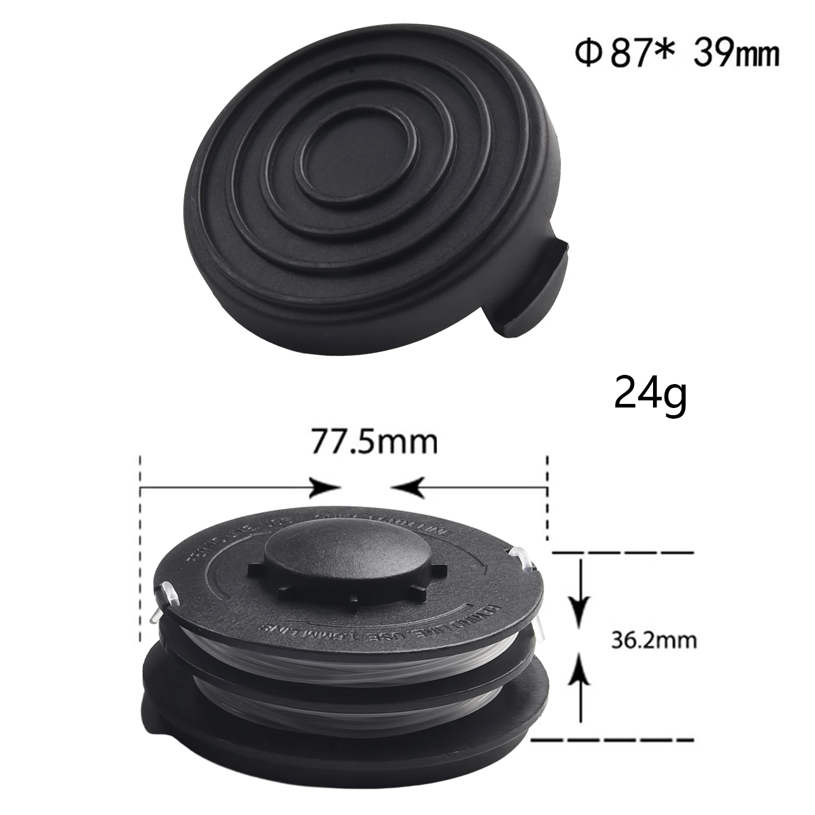 Bobine Con Tappo A Bobina Per Top Craft/Einhell Rifinitore Per Corde Altamente Abbinato Per Aldi Gardenline Per King Craft Kcr Di Alta Qualità