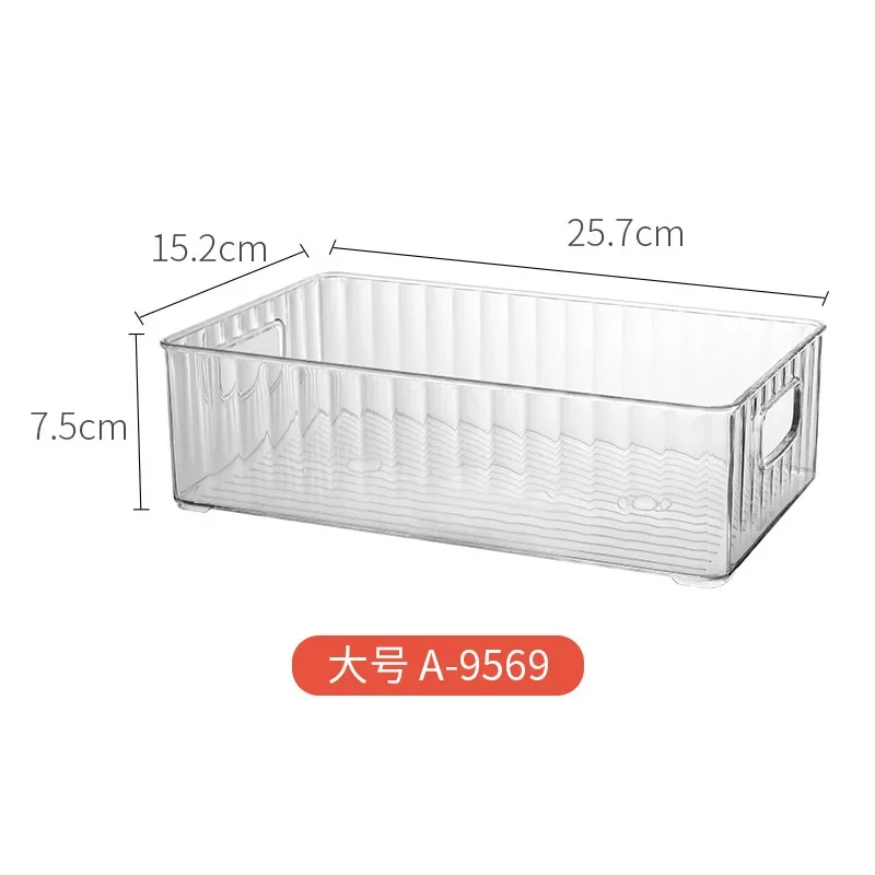 Storage box Large capacity snack storage box Household desktop light luxury acrylic  organizer transparent debris storage basket - AliExpress