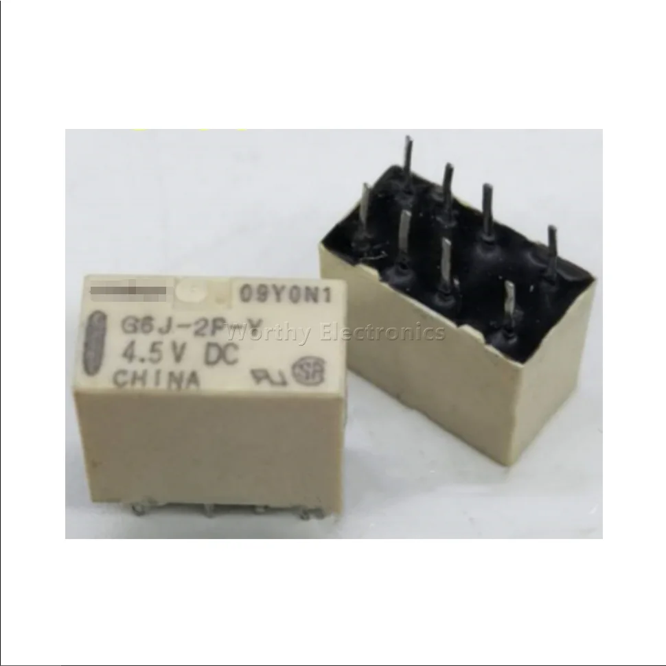

Free shipping 10pcs/lot G6J-2P-Y-4.5VDC generation On behalf of B4CA4.5Z 1A 2 on 2 off 8PIN Relay