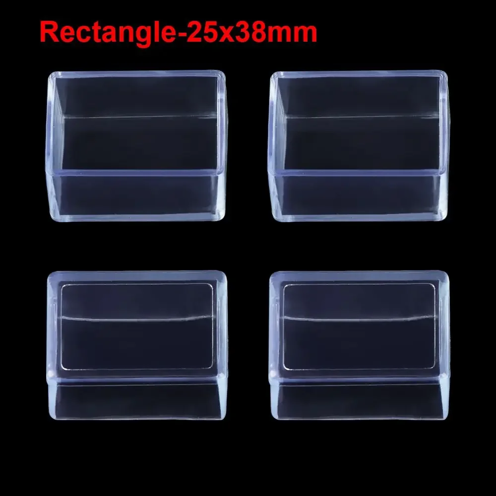 Set of 4 Rubber Chair Leg Protectors - Floor Safeguarding Pads and Dust Covers