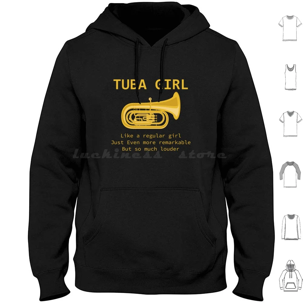 Tuba Girl Funny Tuba Player Marching Band T-Shirt Tee Gift Felpe Con Cappuccio Manica Lunga Tuba Tubist Tubaist Tuba Player Tuba Mom