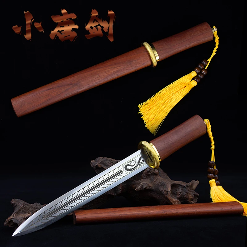 

Маленький нож, китайский меч, искусственная оболочка, пружинная сталь с гравировкой, открывалка для букв, уличные инструменты, длина 40 см