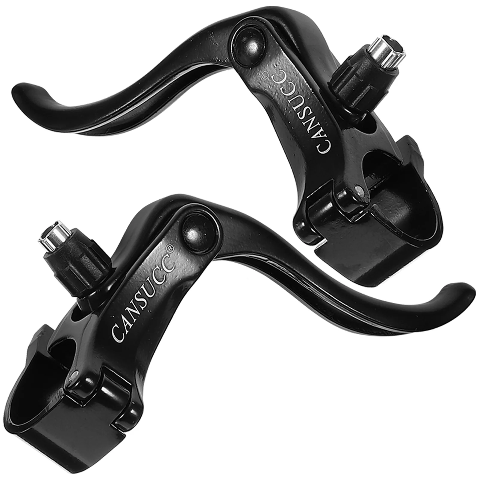 

1 пара рычагов тормозов фиксированная ручка тормоза для зубчатой передачи подходит для 222 мм/24 мм (черный)