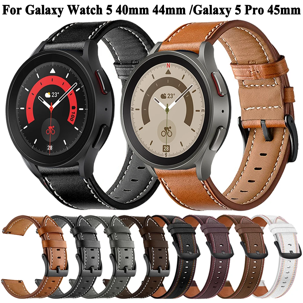 Premium Leather Watchband - 20mm Strap