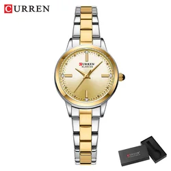 Elegant Women's Bracelet Wristwatch - Stylish and Charming Quartz Timepiece (Silver gold box)