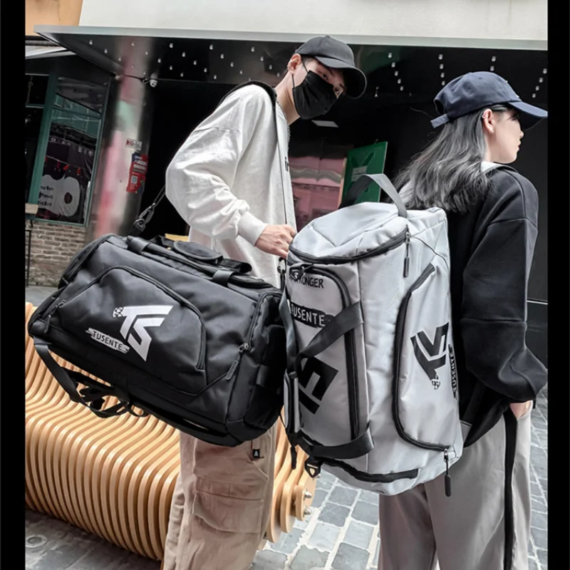 

Travel Storage Bag Luggage Handbag Women's Shoulder Bag Large Capacity Waterproof Nylon Sports Gym Bag Ladies Crossbody Bag