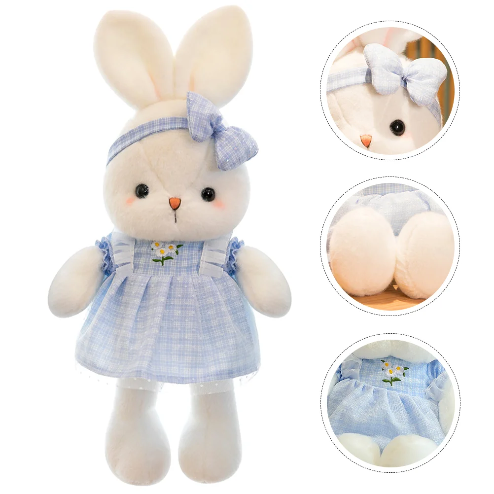 Plush Bunny Stuffed Animal Girls Toy Decors Girls Toys for Party Decorations Filling party lights dj lighting 360° rotating audio light colorful light speaker projection lamp parties decorations