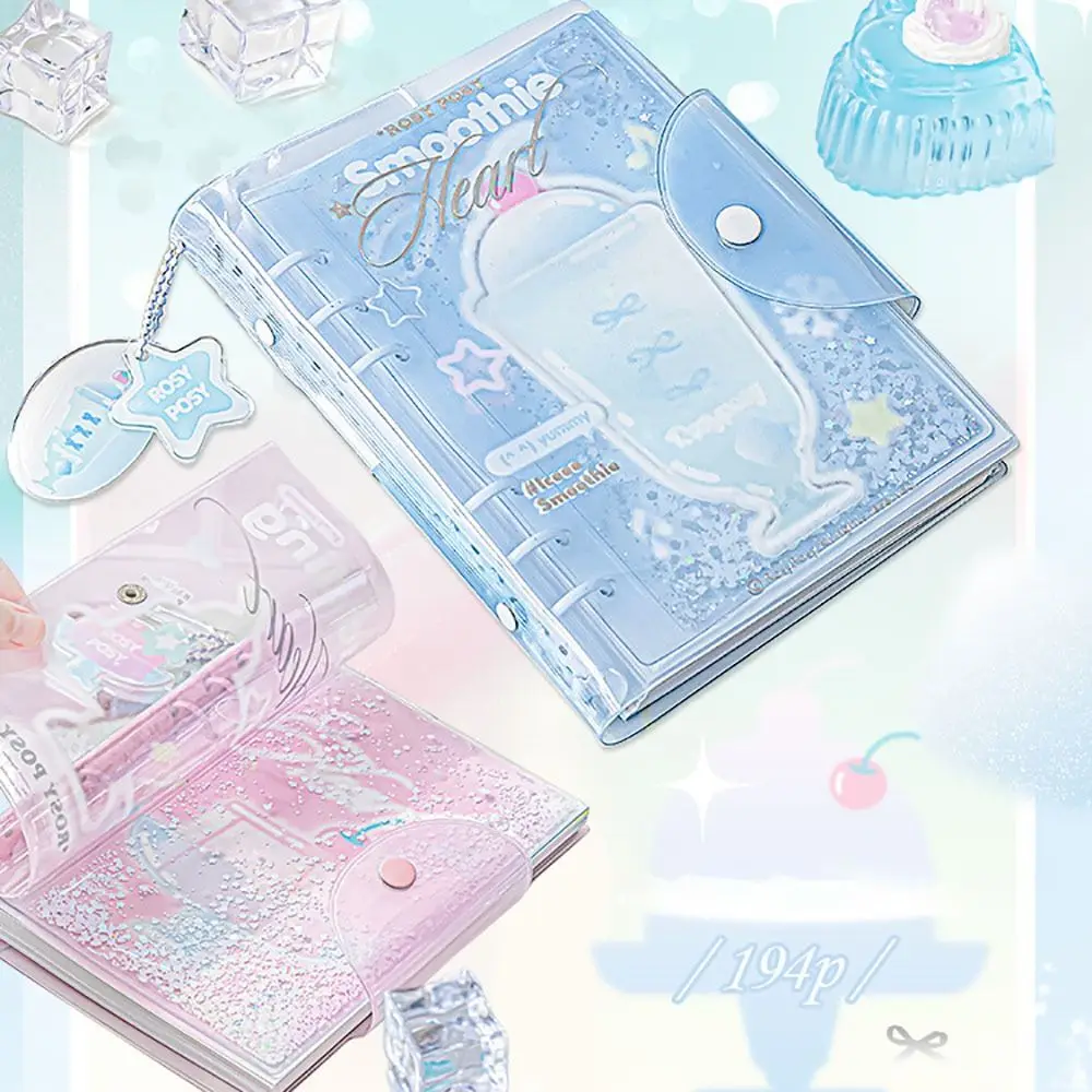 패션 PVC 노트북 프로스티 시리즈 루즈리프 노트패드 6링 바인더 다이어리 북