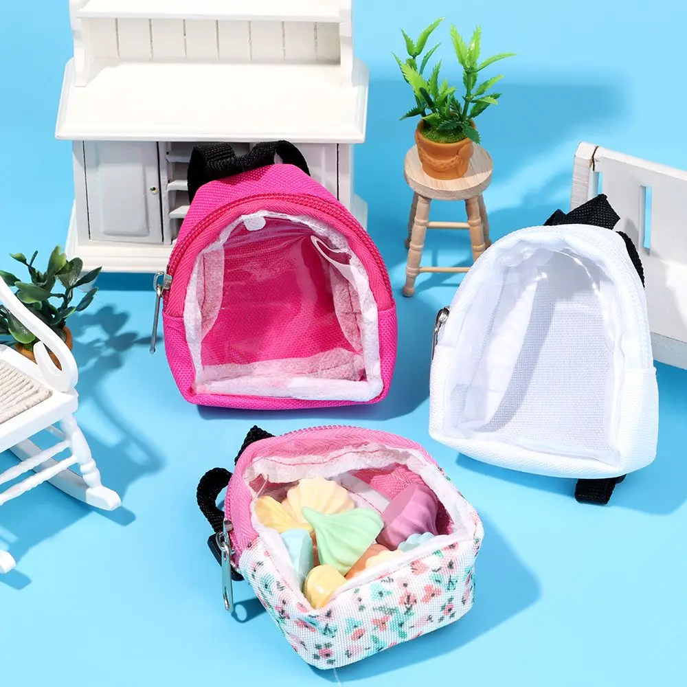 PVC Mini Bag 1/6 Doll suit 15-20cm Doll Transparent Backpack Kids Gifts Children Toys Doll Backpack Bag Accessories