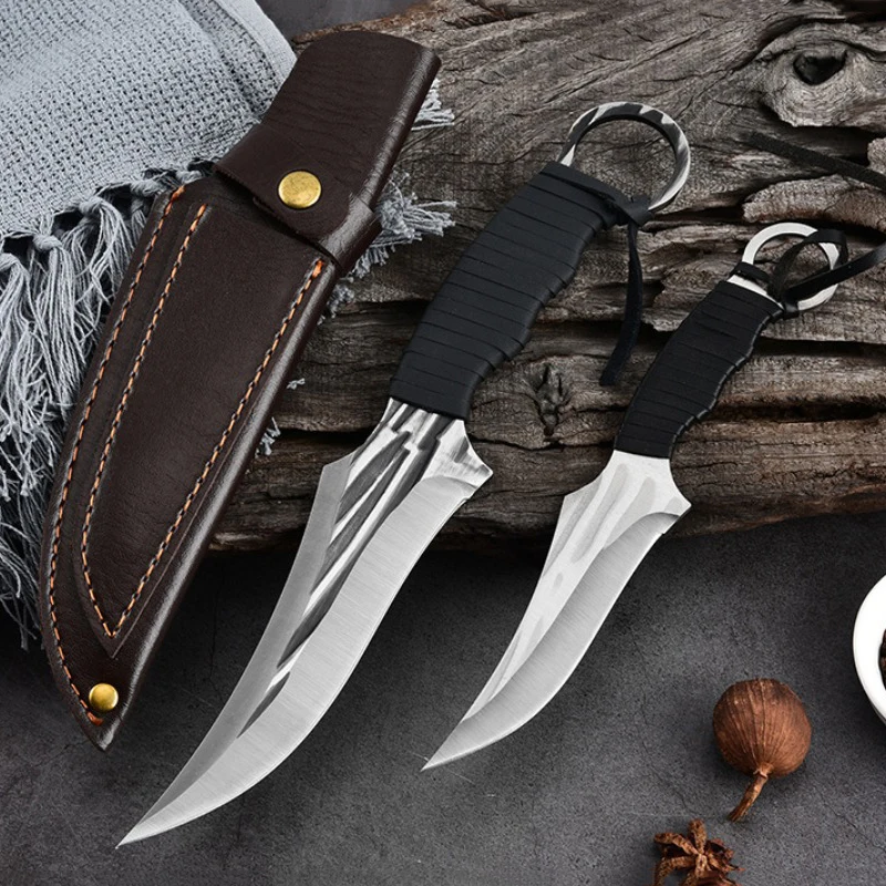 

Hand Forged Butcher Boning Knife Small Fruit Vegetable Cutting Knife Kitchen Cleaver Chopping Slicing Fish Knife