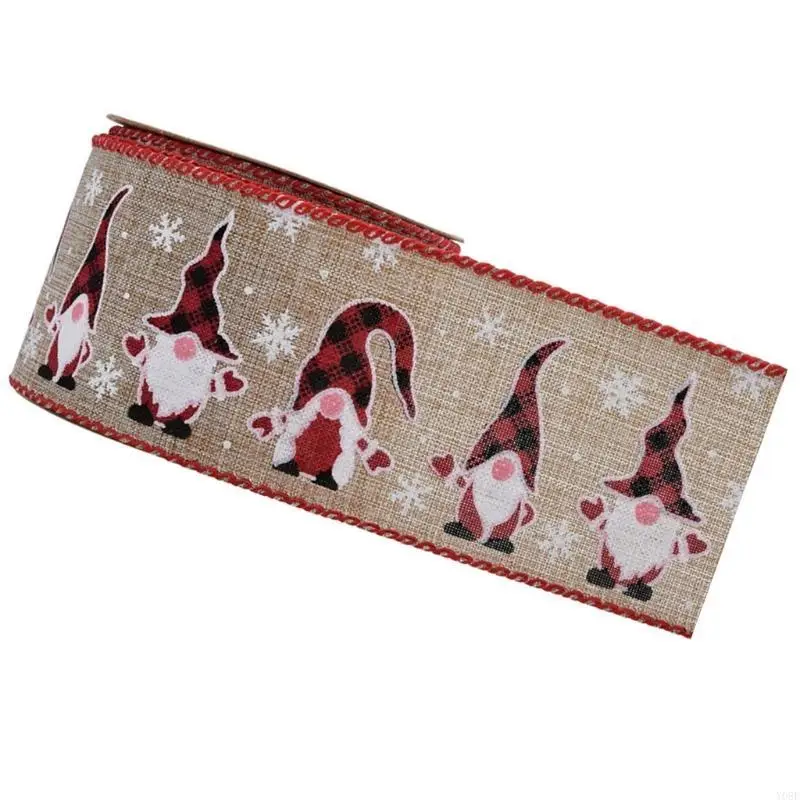 Weihnachtsband für Kränze Weihnachtsfeier Dekoration liefert Bänder Y08E – Detail 8