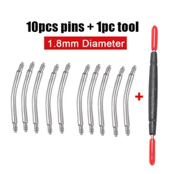 Premium Stainless Steel Curved Watch Strap Link Pins (18 - 24mm) - 20mm (1.8mm - 10pcs)