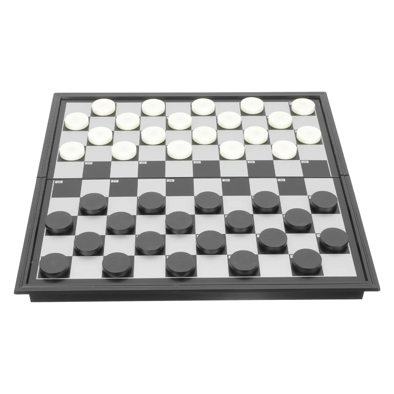 

1 комплект учебных шашек, Складная магнитная настольная игра