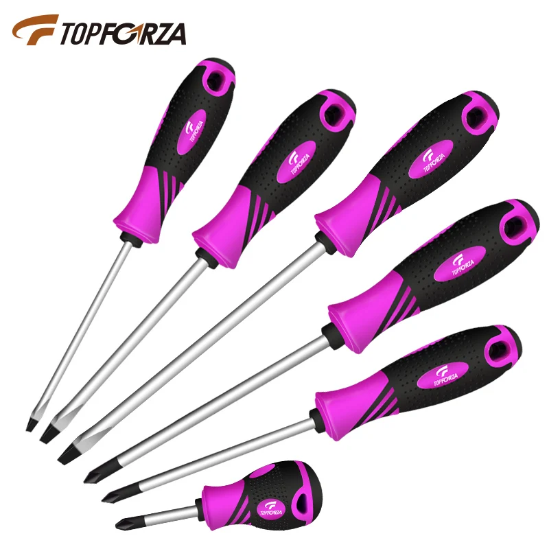 

TOPFORZA 1pc S2 Steel Screwdriver Cross Head Flat Tips Screw Fasten Hand Tool Magnetic Bits Screw Driver Home Repair Manual Tool