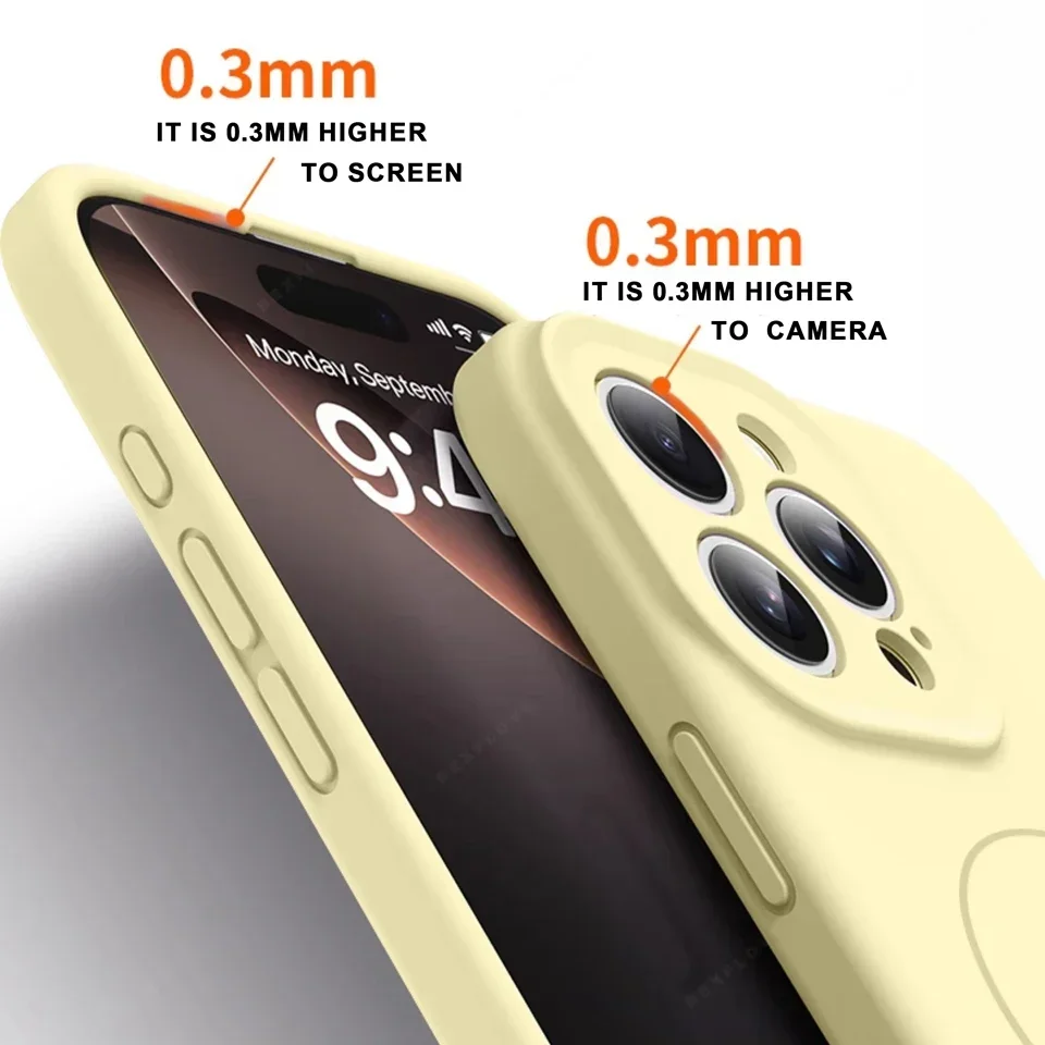 Magnetic Silicone Phone Case with Wrist Strap and Lanyard