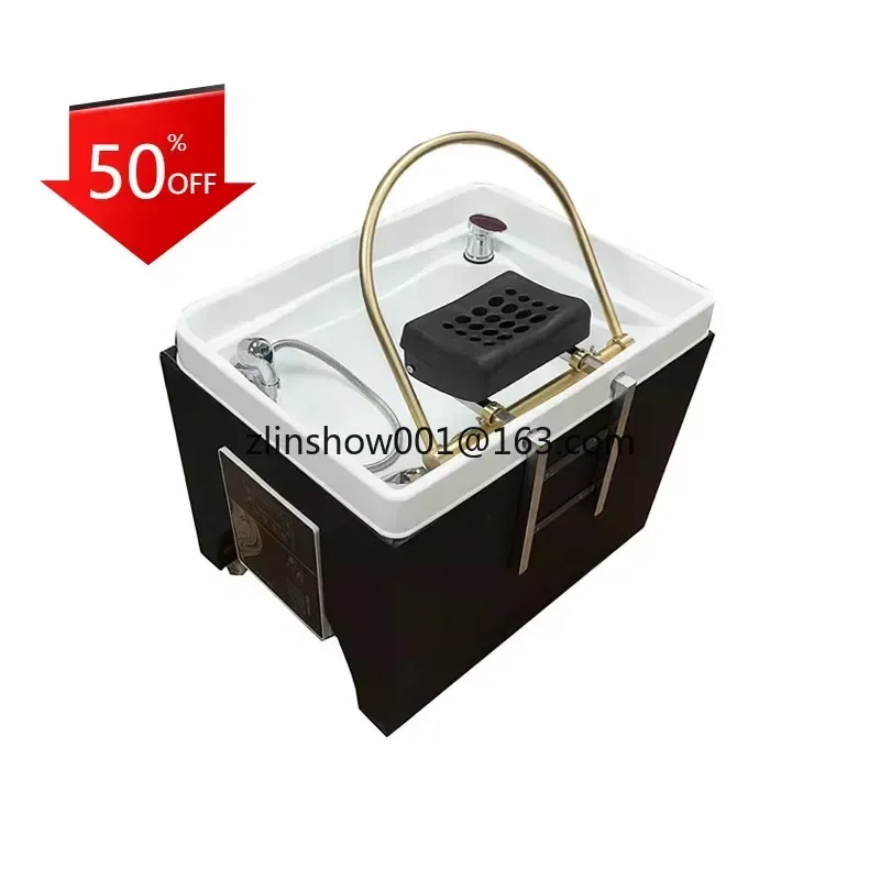 Mobile head processing basin, water circulation shampoo bed, beauty shampoo rack, hair salon and bar