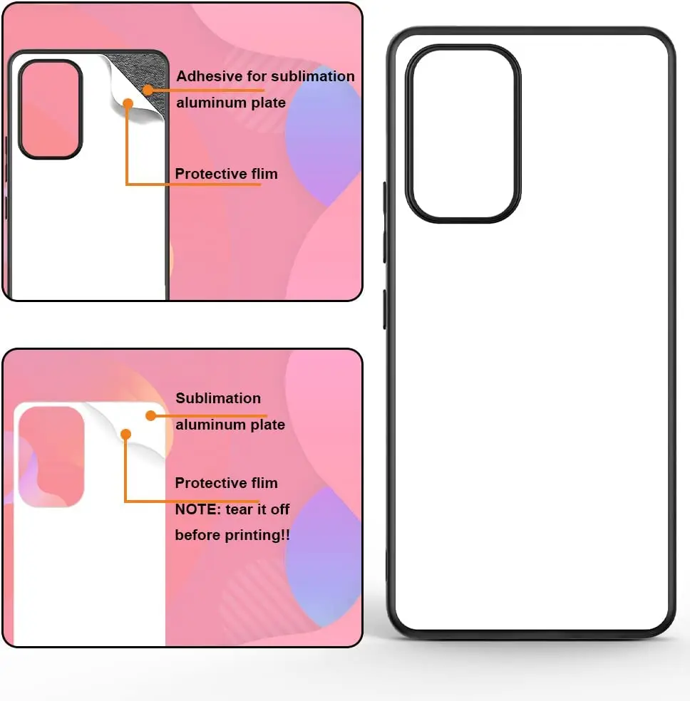 Colorful Blank Phone Cases For Printing Sublimation Blank Case For