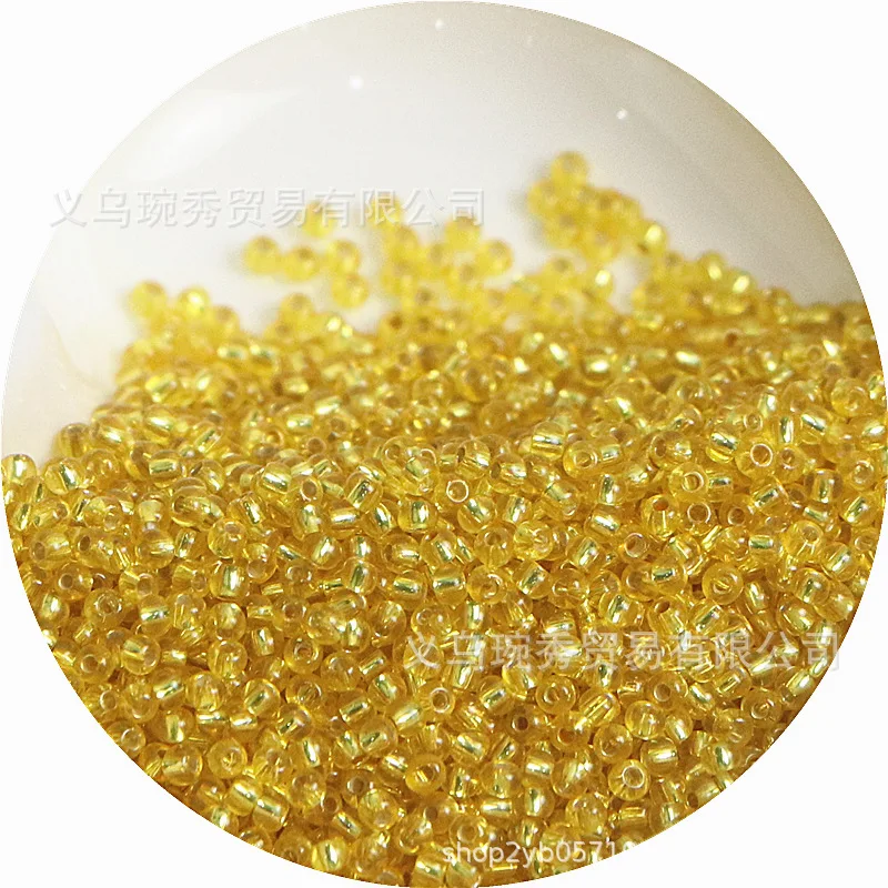 Filled Silver Glass Rice Beads for Handmade DIY Jewelry Accessories