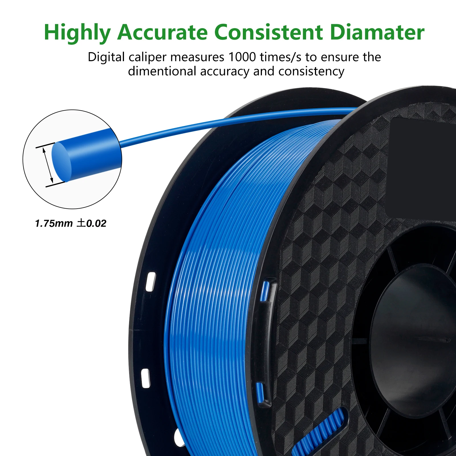 PETG 3D 프린터 필라멘트, 블랙 화이트 컬러 하이 퀄리티, 3D 프린터 펜, FDM 3D 프린터용 3D 인쇄 재료, 3KG, 5KG, 1.75mm