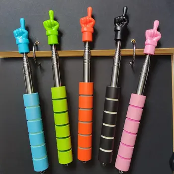 1M insegnamento bastone palmare estensibile insegnamento puntatore in acciaio inox testa del dito Touch Screen penna attrezzature educative