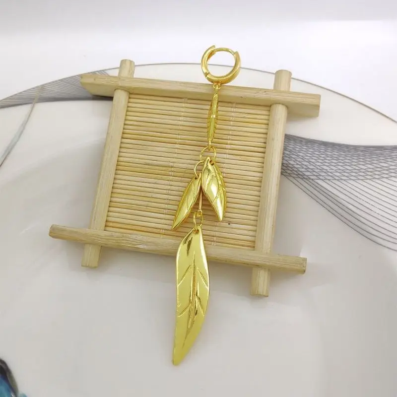 Anime Genshin Impact Tighnari Cosplay Earrings Ear Clip Fashion Jewelry Pendants Halloween Cosplay Costume Accessory 5