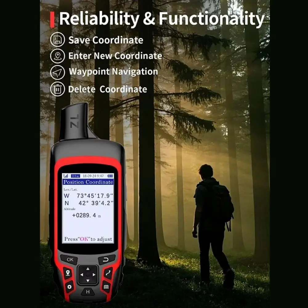 Posizionamento GPS portatile ad alta precisione A6 Strumenti di misurazione della navigazione a punto fisso Registra traccia GPS per campeggio escursionistico - immagine 3