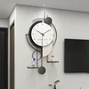 Pendulum Living Room Clocks Wall Modern Wood Large Digital Wall Clock Decoration Items Reloj Digital Pared Minimalist Decor 3