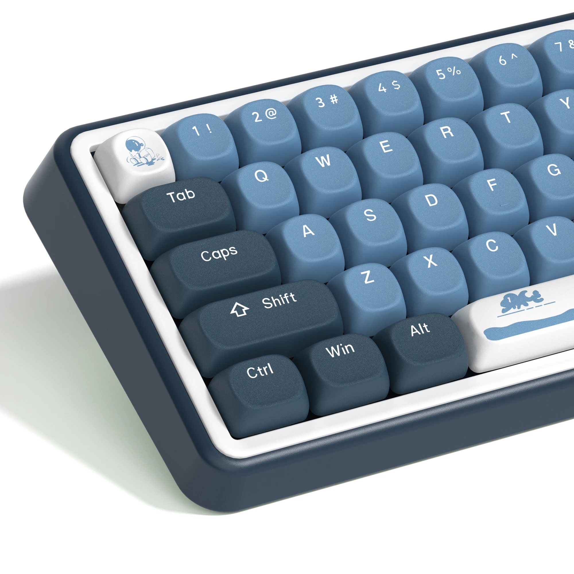 132キー宇宙PBTキーキャップMOAプロファイルカスタム染料サブプリント